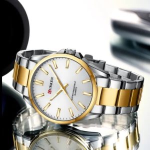 CD:C1002:CURREN 9090 Sliver Gold Fashion - Image 4