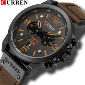 CURREN 8314 Watch Waterproof Leather Strap Men Watch - Image 1
