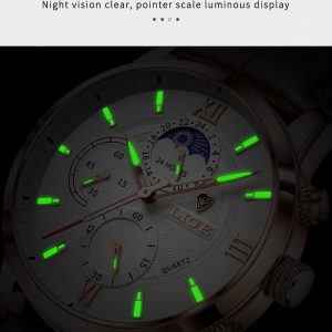 LIGE 8932 Luminous Waterproof Chronograph Active Wrist Watch for Men - Image 4