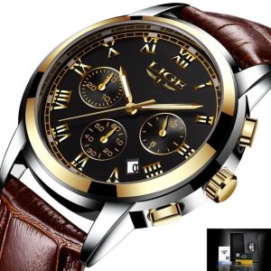 LIGE 8932 Luminous Waterproof Chronograph Active Wrist Watch for Men - Image 6