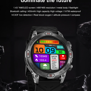 LIGE BW0382 ECG+BP+NFC Made in Japan Bluetooth call Smart watch - Image 4