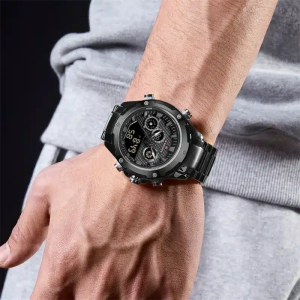 NV146 NAVIFORCE 9217 Sports Dual Display Chronograph Watch For Men - Image 5