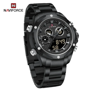 NV146 NAVIFORCE 9217 Sports Dual Display Chronograph Watch For Men - Image 2