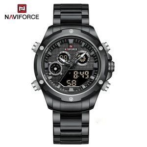NV146 NAVIFORCE 9217 Sports Dual Display Chronograph Watch For Men - Image 3