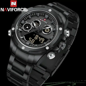 NV146 NAVIFORCE 9217 Sports Dual Display Chronograph Watch For Men - Image 4