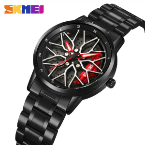 SK87 SKMEI 2191 Rotation Wheel Creative Fashion Watch For Men - Image 1