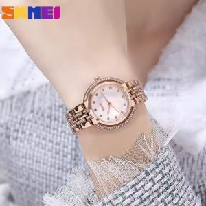 SKMEI 1979 Luxury Sliver & Gold Wrist Watches Fashion. - Image 3