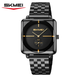 SKMEI 2413 Men’s Top Brand Quartz Watch Full Bluck - Image 1