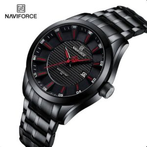 NAVIFORCE 8032 Fashion Black Quartz Watches - Image 2
