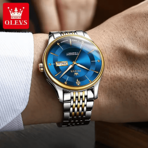 CD:O2007:OLEVS 9908 Stainless steel Dial Blue & White - Image 2