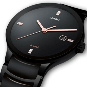 CD:R3004:Rado Jublie Black Ceramic Watch. - Image 4