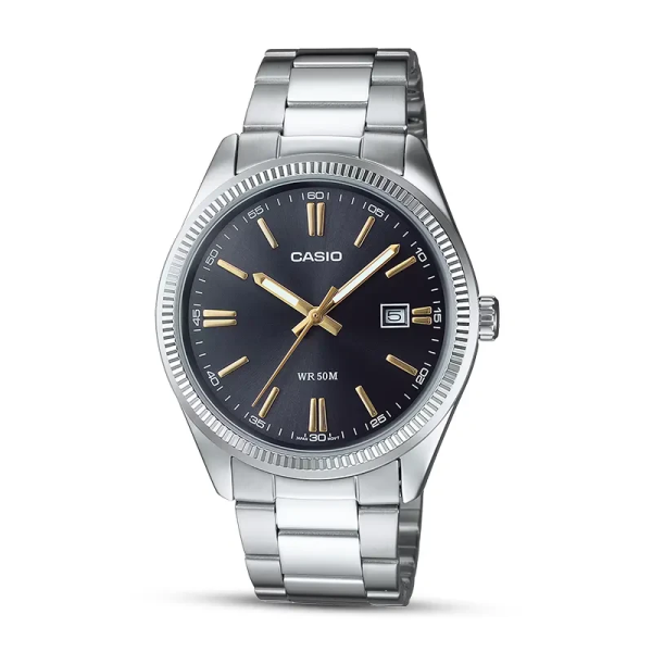 Casio Enticer MTP-1302D-1A2V Black Dial Men's Watch