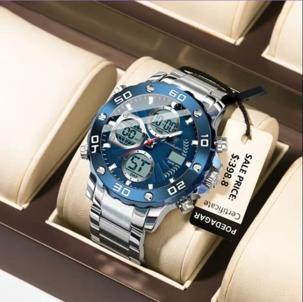 Dual Time Display Watch