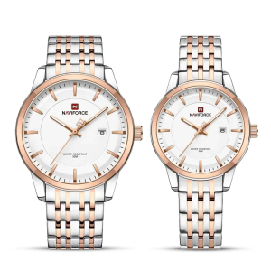 Naviforce NF9228 Two-tone Couple Watch. - Image 4