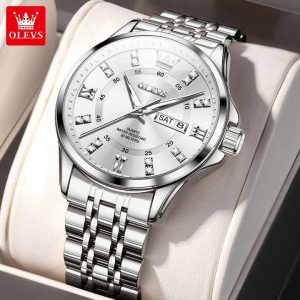 Original OLEVS 3620 Man’s Watch Silver - Image 2