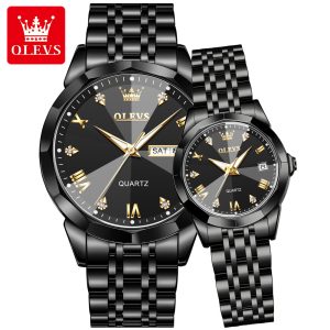 2025 OLEVS 9931 Couple Watch OEM custom logo Design Luxury - Image 2
