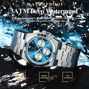 POEDAGAR High Quality Stainless Steel Sport Luxury - Image 1