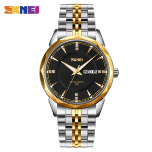SKMEI 9268 Golden Black Premium Luxury Man’s Watch - Image 2