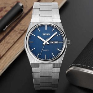 SKMEI 9288 Silver Blue Premium Luxury Mans Watch - Image 3
