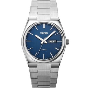 SKMEI 9288 Silver Blue Premium Luxury Mans Watch - Image 4