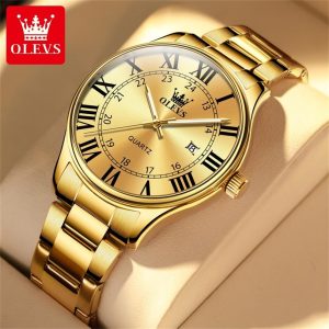 Olevs Fashion 2911 Date Display Silver-tone Men's Watch - Image 2