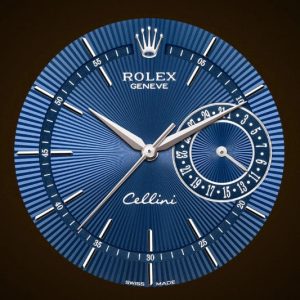 Rolex Cellini Date Blue Dial Leather - Image 3