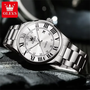 Olevs Fashion 2911 Date Display Silver-tone Men's Watch - Image 6