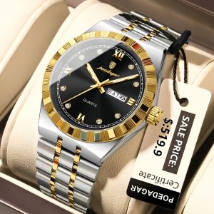 POEDAGAR 872 Original Diamond White Gold Wristwatch - Image 3
