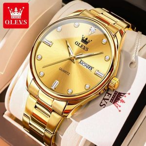 Original OLEVS 3621 Man’s Watch Full Gold - Image 4