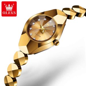 OLEVS 7007 Latest Wrist Watch Gold - Image 5