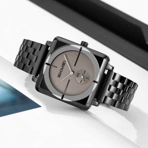 SKMEI 2413 Men’s Top Brand Quartz Watch Light Black - Image 2