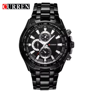 CURREN 8023 Watches Men Japan Movement OEM Watches Black. - Image 2