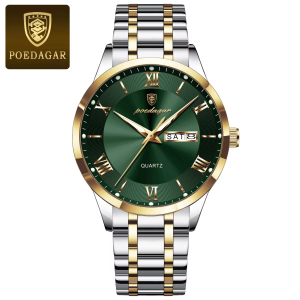 Poedagar 978 Stainless Steel Watch for Men Luminous Waterproof. - Image 1