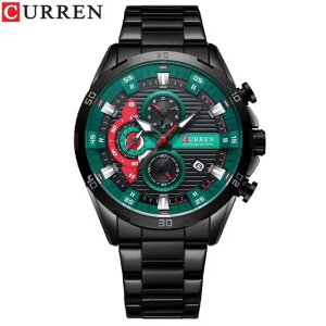 CURREN 8402 Man WristWatch Black - Image 1