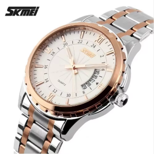 Skmei 9069 Men's Quartz Watch Rose Gold - Image 2