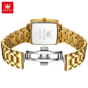 OLEVS 2969 Waterproof Chronometer Date Display Business Hand Watch Full Gold. - Image 3