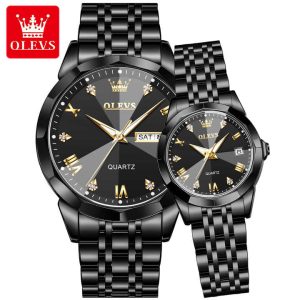 OLEVS 9931 Men and Women Wristwatch Full Black