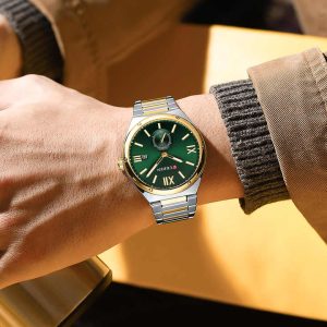 CURREN 8471 Fashion Casual Wrist Watch Silver Gold Green. - Image 3