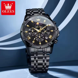 OLEVS 3653 Men Watch Full Black - Image 4