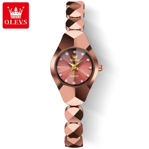 OLEVS 7007 Latest Wrist Watch Gold Rose - Image 4
