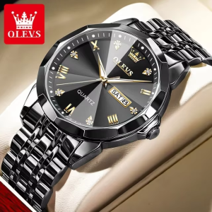 OLEVS 9931 Men Watch Full Black - Image 3