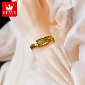 Olevs 5501 Ladies Gold Wrist Watch Waterproof - Image 3