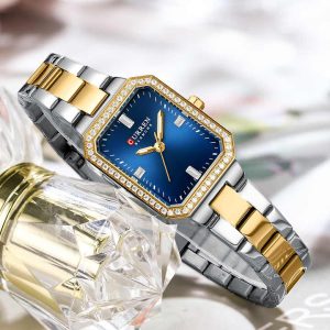 CURREN New Ladies Watch 9102 Classic Luxury Stainless Steel Bracelet Diamond Silver Gold Blue. - Image 4