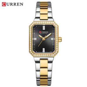 CURREN New Ladies Watch 9102 Classic Luxury Stainless Steel Bracelet Diamond Gold Black. - Image 2