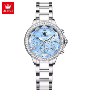 OLEVS 9999 Elegant Diamond Women's Watch Sky. - Image 2