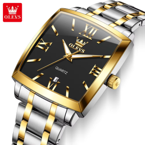 OLEVS 2969 Waterproof Chronometer Date Display Business Hand Watch Silver Gold Black. - Image 2