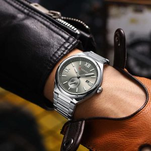 CURREN 8471 Fashion Casual Wrist Watch Silver Gray. - Image 2