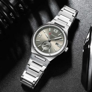 CURREN 8471 Fashion Casual Wrist Watch Silver Gray. - Image 3