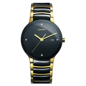 Rado Centrix Jubile Black Diamond Dial Waterproof Watch.